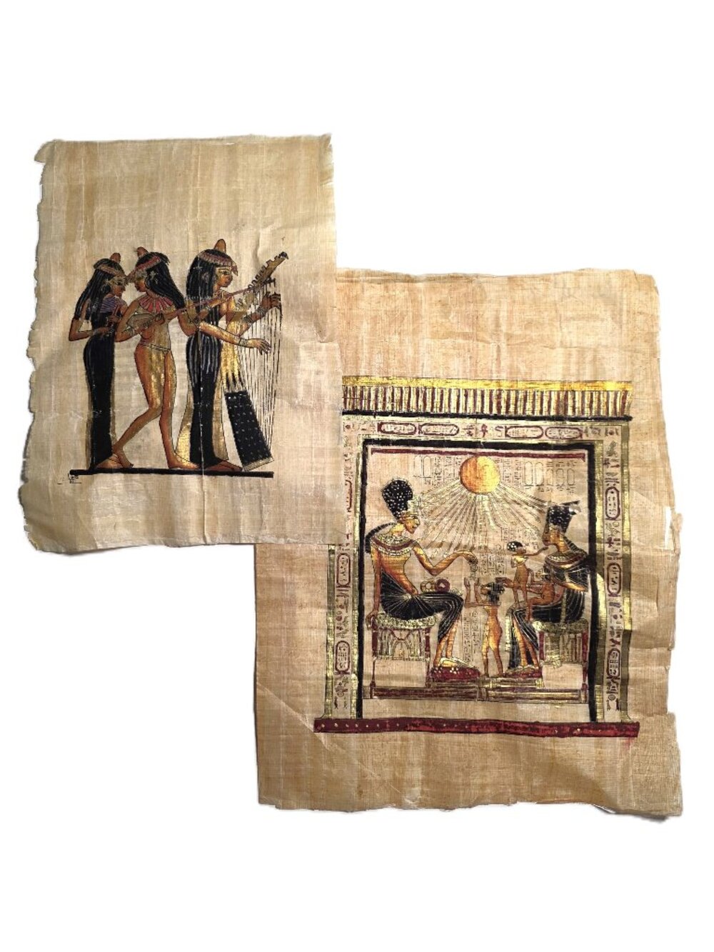 Egyptian parchment prints